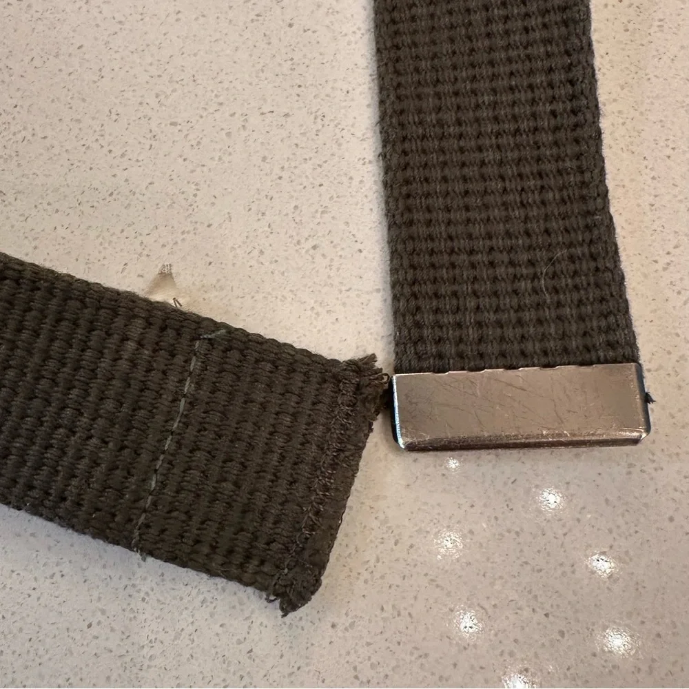 BSA Boy Scouts of America Olive Green Adjustable Belt 32”